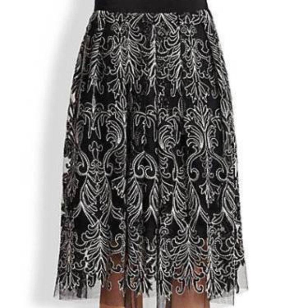 NWT Nanette Lepore Ornate Skirt